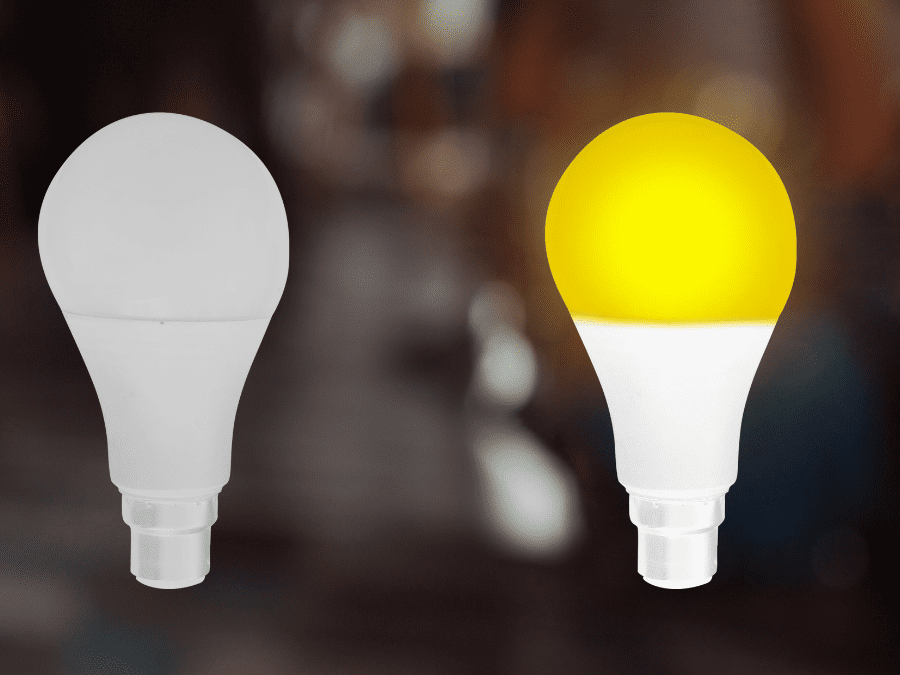 Luz Blanca vs. Luz Amarilla en Bombillos
